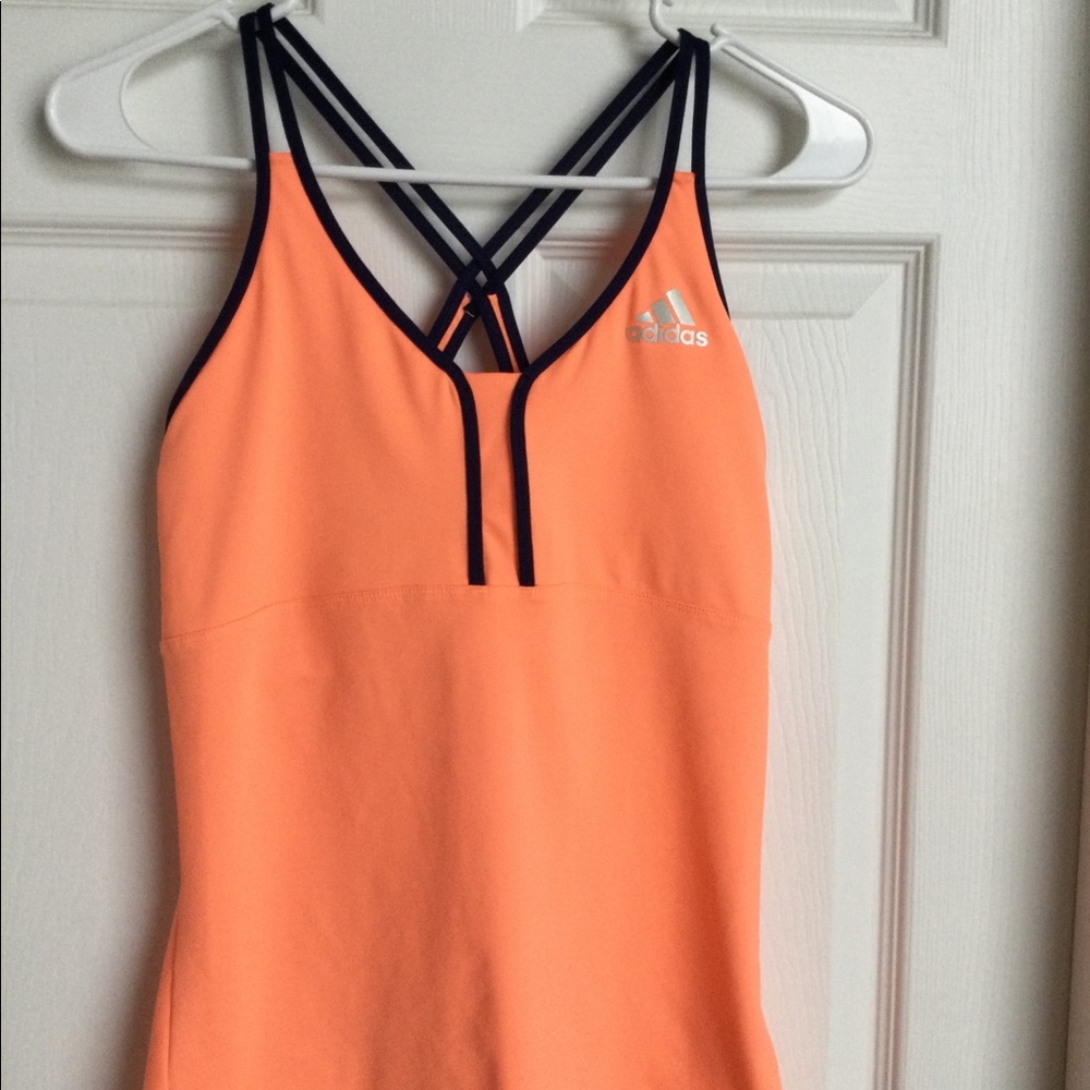 Adidas Size M climate control razorback orange workout tank top